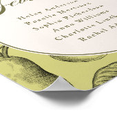 Perfect Pair Bruiloft Tafel 7 Poster (Hoek)