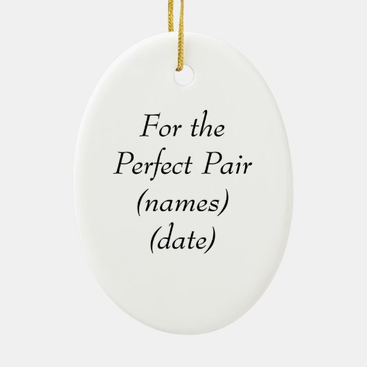 Perfect Pair Ornament (Achterkant)