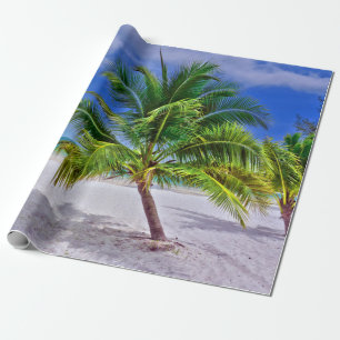 Perfect palm Tree Tropical Island Beach Cadeaupapier
