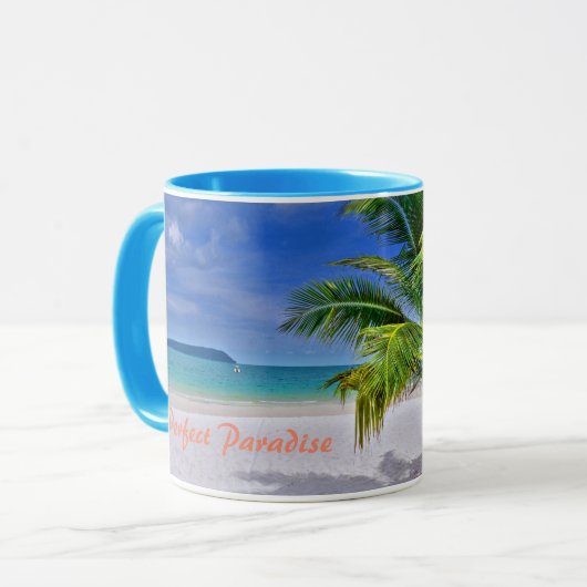 Perfect palm Tree Tropical Island Beach Mok (Voorkant links)