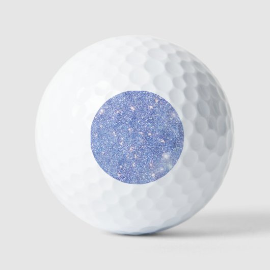 Perfect Paradise Sky Blue Sparkle Glitter Golfballen (Voorkant)