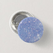 Perfect Paradise Sky Blue Sparkle Glitter Ronde Button 3,2 Cm (Voorkant /achterkant)