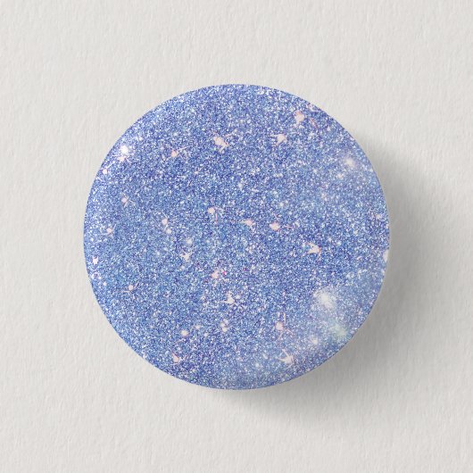 Perfect Paradise Sky Blue Sparkle Glitter Ronde Button 3,2 Cm (Voorkant)
