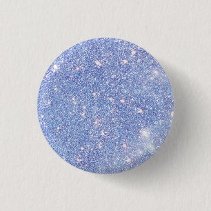 Perfect Paradise Sky Blue Sparkle Glitter Ronde Button 3,2 Cm
