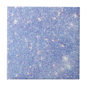 Perfect Paradise Sky Blue Sparkle Glitter Tegeltje
