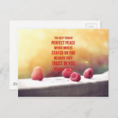 Perfect Peace Isaiah 26:3 Briefkaart (Voorkant / Achterkant)