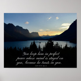 Perfect Peace Isaiah 26:3 Poster