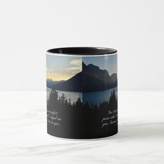 Perfect Peace Isaiah 26:3-Poster Mok (Midden)