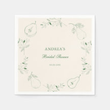 Perfect Pear Hand Drawn Green Vrijgezellenfeest