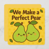 Perfect Pear Pun Wenskaart Feestdagenkaart (Voorkant / Achterkant)