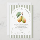 Perfect Pear Retro Old Money Pair Vrijgezellenfees Bedankkaart (Voorkant)