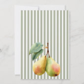 Perfect Pear Retro Old Money Pair Vrijgezellenfees Bedankkaart (Achterkant)