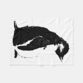 Perfect Penguin Fleece Blanket Deken (Voorkant (Horizontaal))