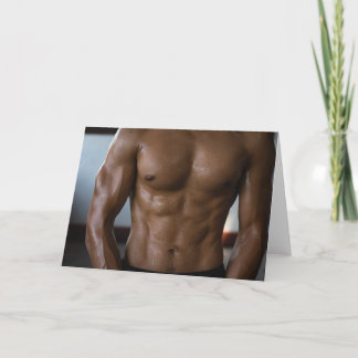 Perfect Perspiration Hot Guy Greetings Card Kaart