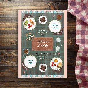 Perfect Picnic Spring Summer Birthday Kaart