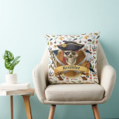 Perfect Pirate Pattern PERSONALIZE Kussen (Stoel)