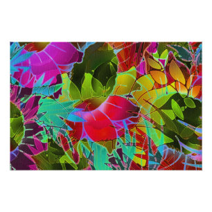 Perfect Poster Floral Abstract Kunstwerk