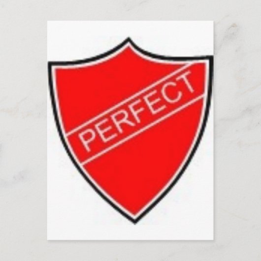Perfect Prefect Badge Red Briefkaart (Voorkant)