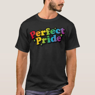 Perfect Pride Retro Typografie Ontwerp T-shirt
