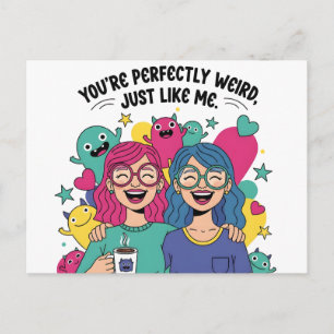 Perfect Raar, Precies Als Mij, Beste Vriendinnen Briefkaart
