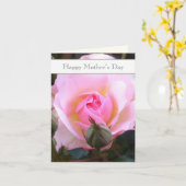 Perfect roze bewerkbaar Engels Roos Kaart (Gele Bloem)