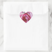 Perfect roze roze persoonlijke weddenschap hart sticker (Tas)