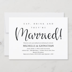 Perfect Rustic Post Wedding Brunch Invites Kaart