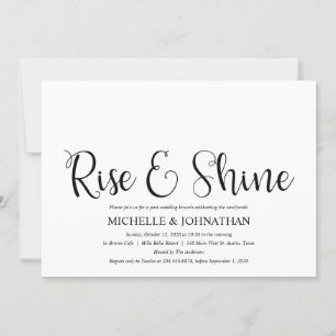 Perfect Rustic Post Wedding Brunch Invites Kaart