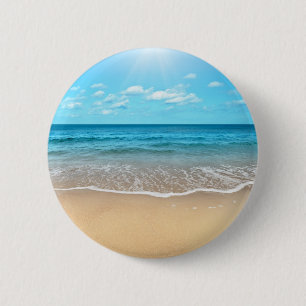 Perfect Sandy Beach Ronde Button 5,7 Cm