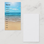 Perfect Sandy Beach Visitekaartje (Voorkant / Achterkant)