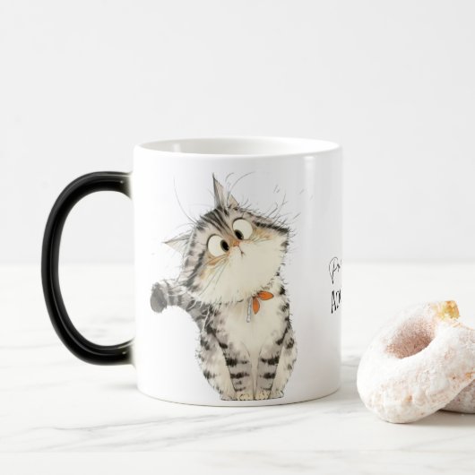 Perfect Schattige Cat Coffee Mok (Met donut)