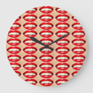 Perfect Smile Femme Fatale Pop-art Grote Klok