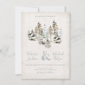 Perfect Sneeuwwoud Uitnodigingen (Voorkant)