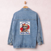 Perfect speels: Schattigee kat Denim Jacket (Hangar)