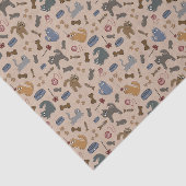 Perfect speelse katten op een bruine achtergrond tissuepapier (Detail)