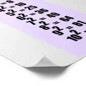 Perfect Square Chart 10 Poster (Hoek)