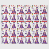 Perfect superheld Fantastic Birthday Girls Cadeaupapier (Vlak)