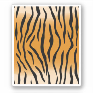 Perfect Tiger Stripes Tiger Safari. Perfect ontwer Sticker