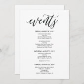 Perfect Trouwdag Tijdlijn / Reisdocument Kaart (Voorkant / Achterkant)