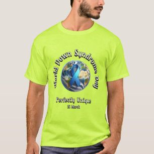 Perfect uniek. Wereld Down Syndroom Dag. T-shirt