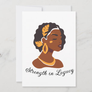 Perfect voor de viering van de Black History Month Kaart