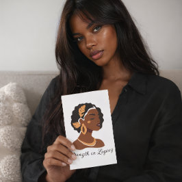 Perfect voor de viering van de Black History Month Kaart