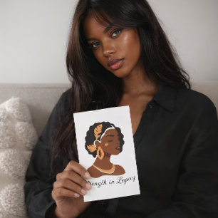 Perfect voor de viering van de Black History Month Kaart