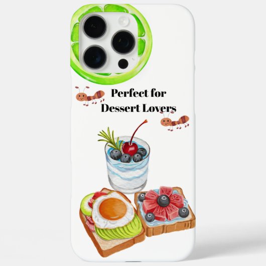 Perfect voor dessertliefhebbers Case-Mate iPhone case (Achterkant)