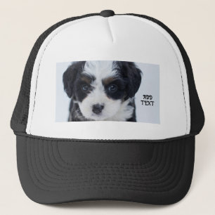 Perfect voor hondenliefhebbers Zwart en Wit-Cap Trucker Pet