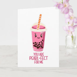 Perfect voor mij boba parelthee drink kawaii schat kaart