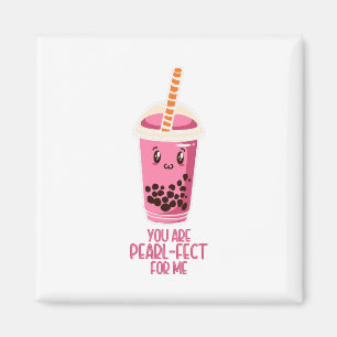 Perfect voor mij boba parelthee drink kawaii schat magneet