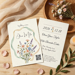 Perfect voor tuin-, boho- en landelijke bruiloften kaart