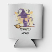 Perfect Wicked - Zwarte Heks Kat Blikjeskoeler (Voorkant)