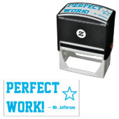 "PERFECT WORK!" Rubberstempel Zelfinktende Stempel (In situ)